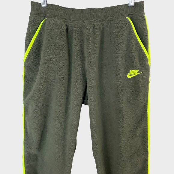 Nike Sportswear Winterized Polar Fleece Jogger Sweatpants Green Men's Medium M - Picture 4 of 11